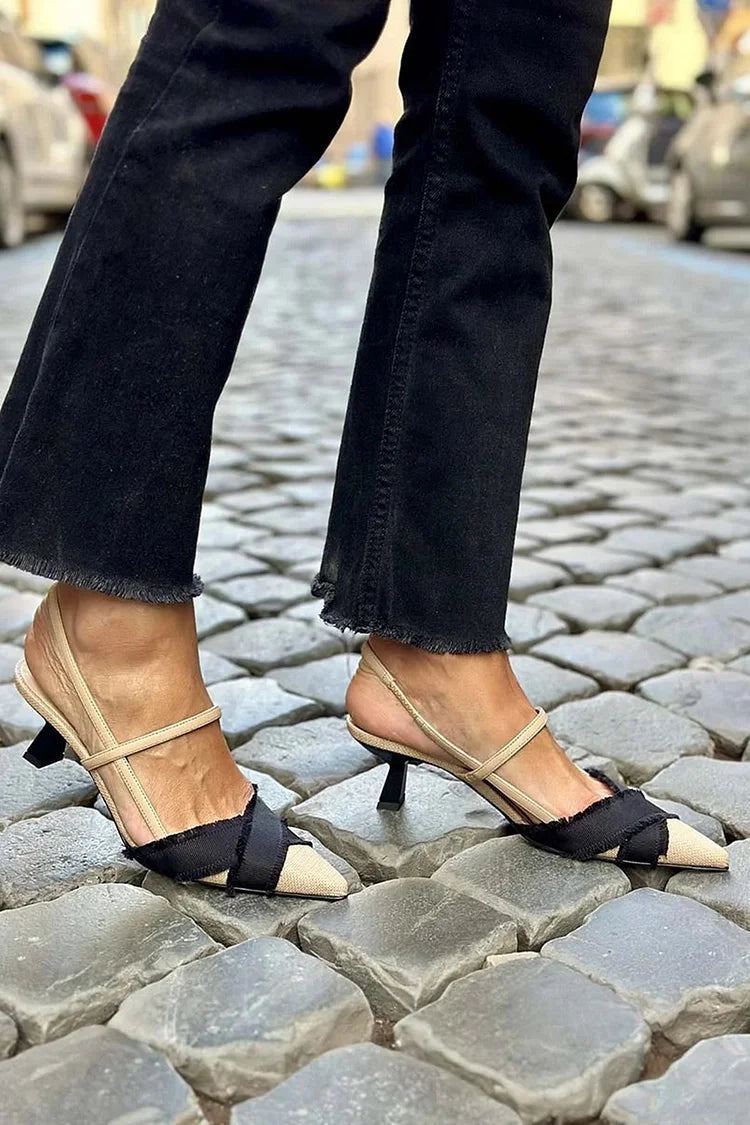 Diana | Open-Toe Ballet Flats