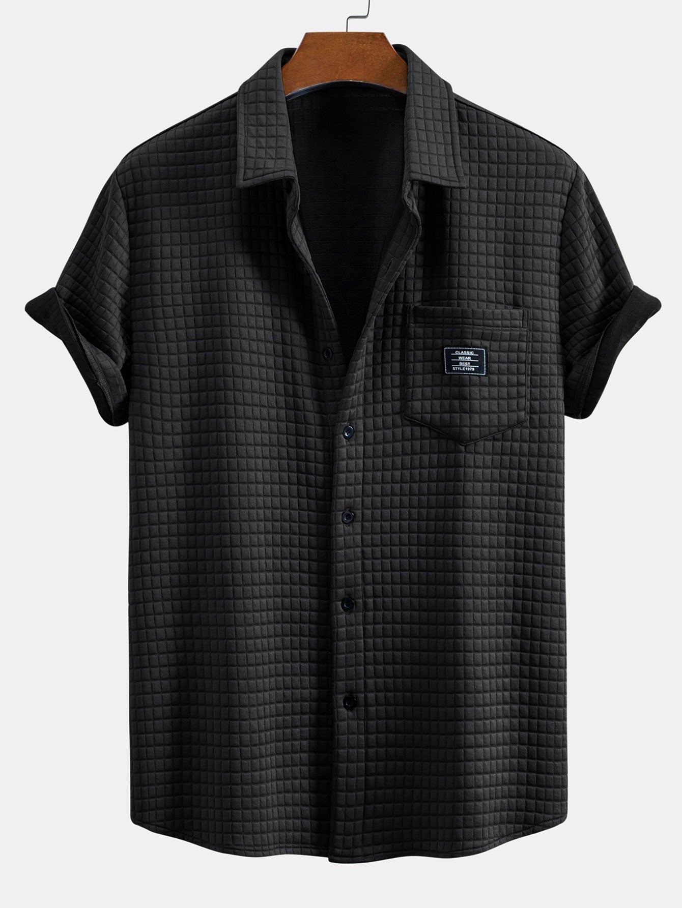 Korte Mouw Wafelshirt & Trekkoord Wafel Joggingbroek
