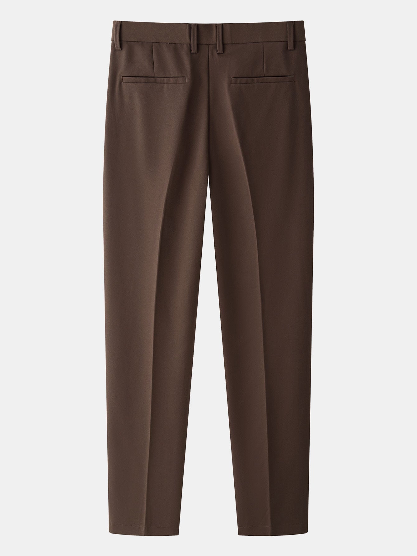 Contrast Waffle Zipper Knit Polo & Slim Fit Tapered Trousers