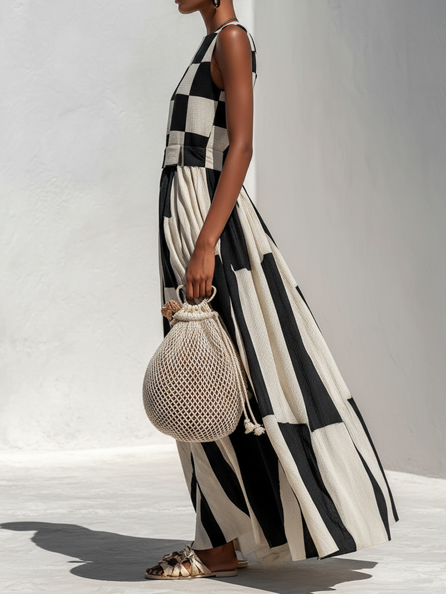 Ava | Contrast Maxi Dress
