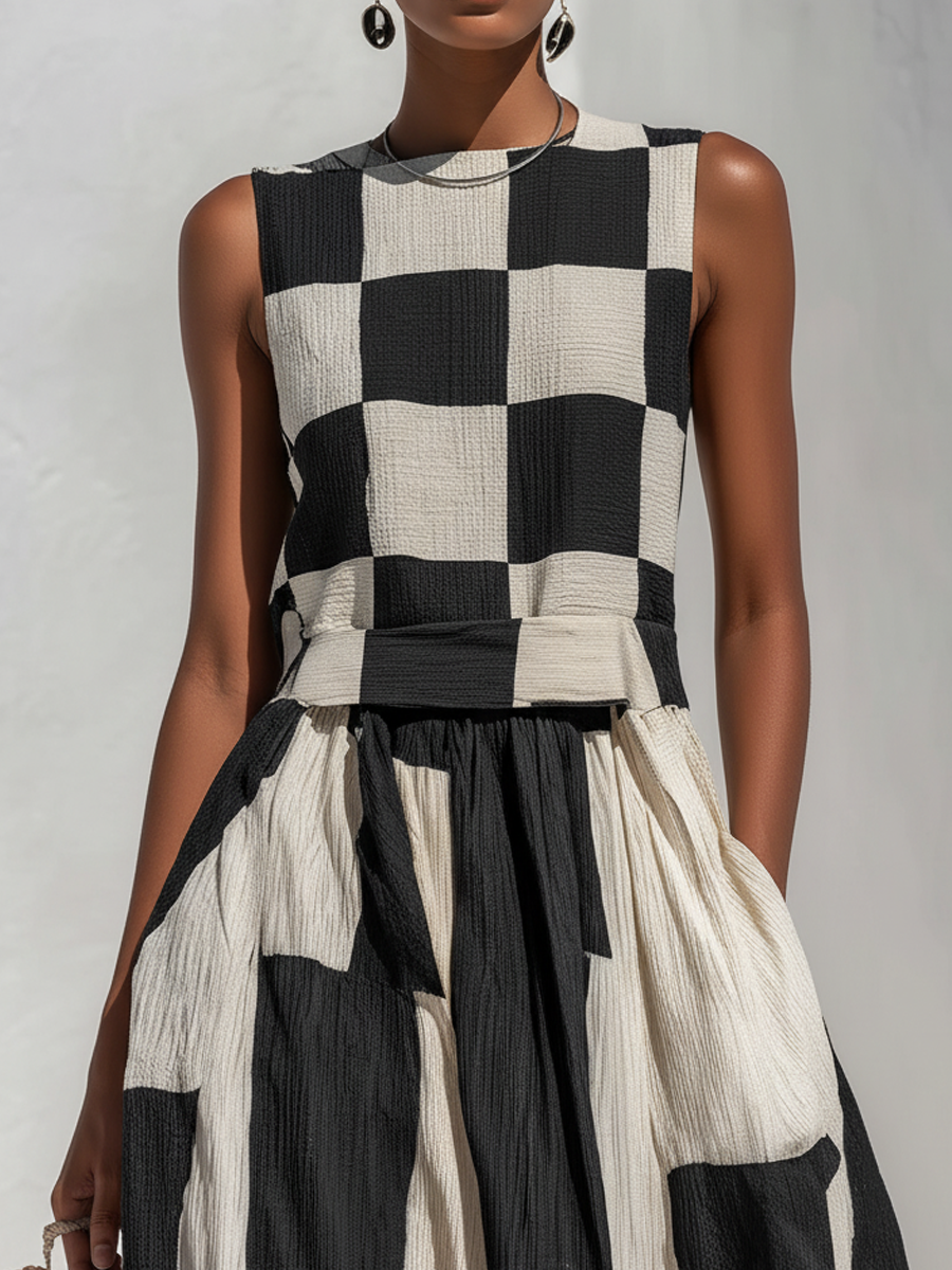 Ava | Contrast Maxi Dress