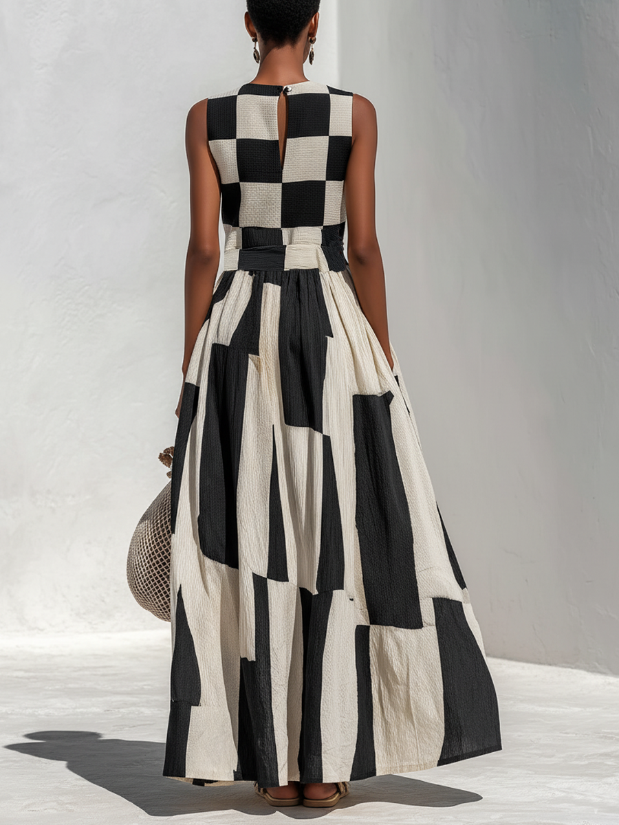 Ava | Contrast Maxi Dress