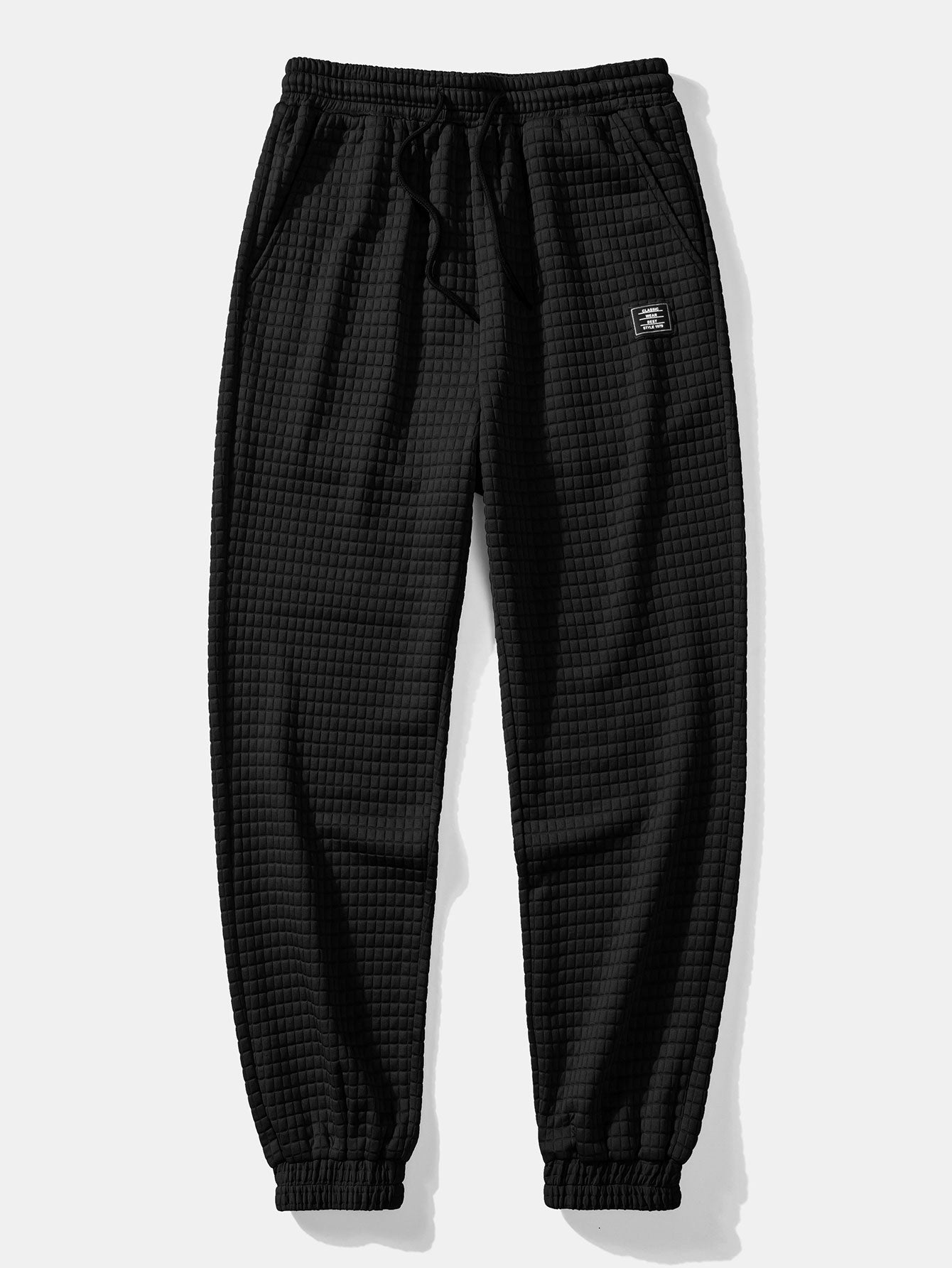 Korte Mouw Wafelshirt & Trekkoord Wafel Joggingbroek