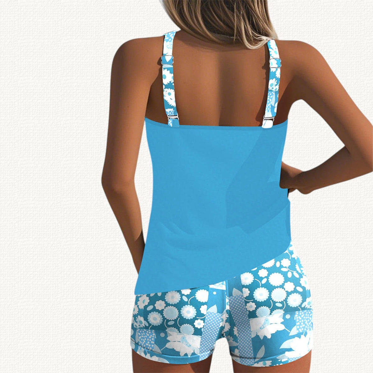 Vera | Relaxed-Fit Tankini with Floral Shorts