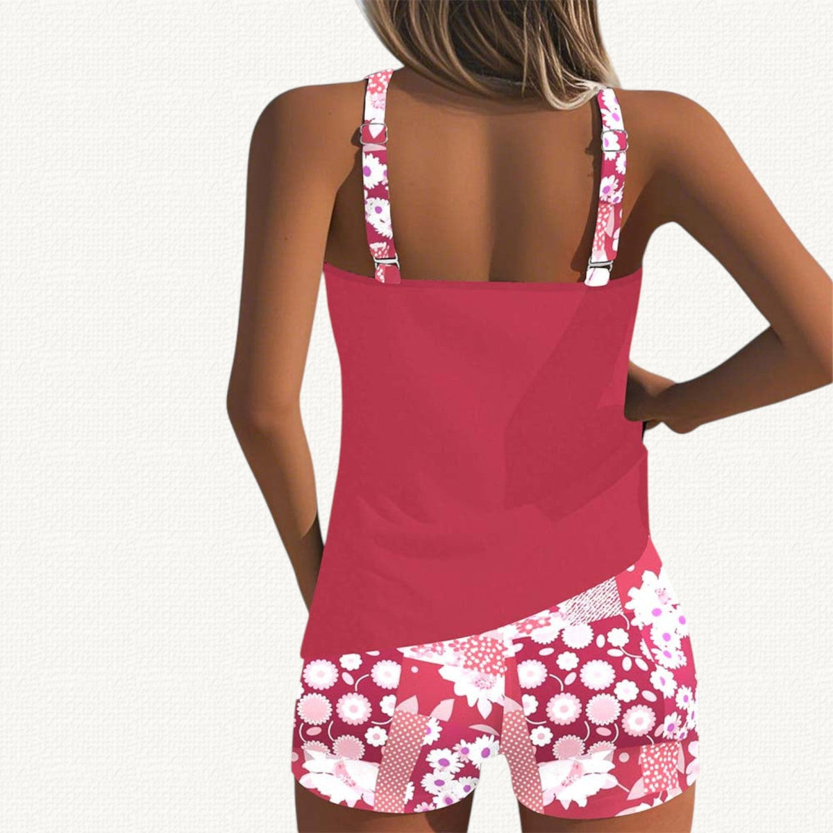 Vera | Relaxed-Fit Tankini with Floral Shorts
