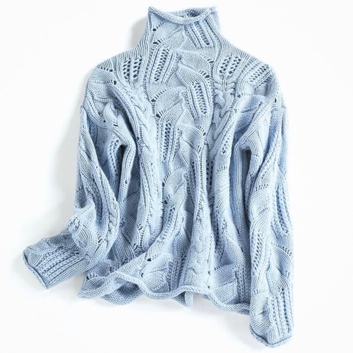 Ruby | Cable Knit Turtleneck