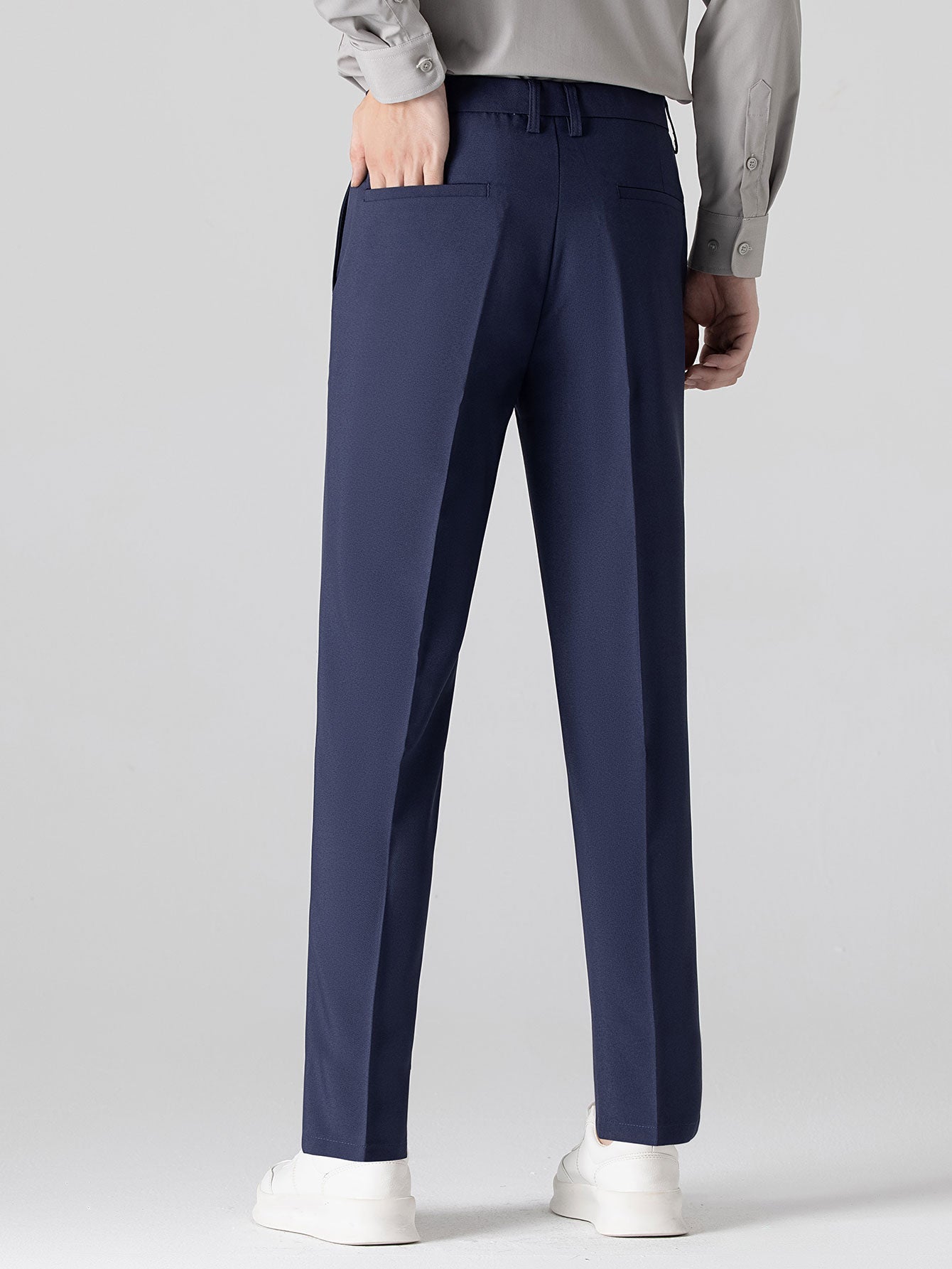 Contrast Jacquard Polo & Slim Fit Tapered Trousers