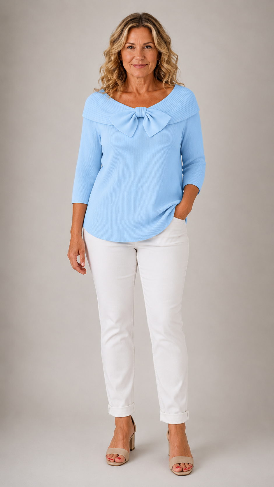 Giana Elegant Bow Knit Jumper