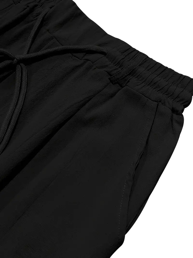 NICHOLS | WIDE LINEN PANTS WITH CORD