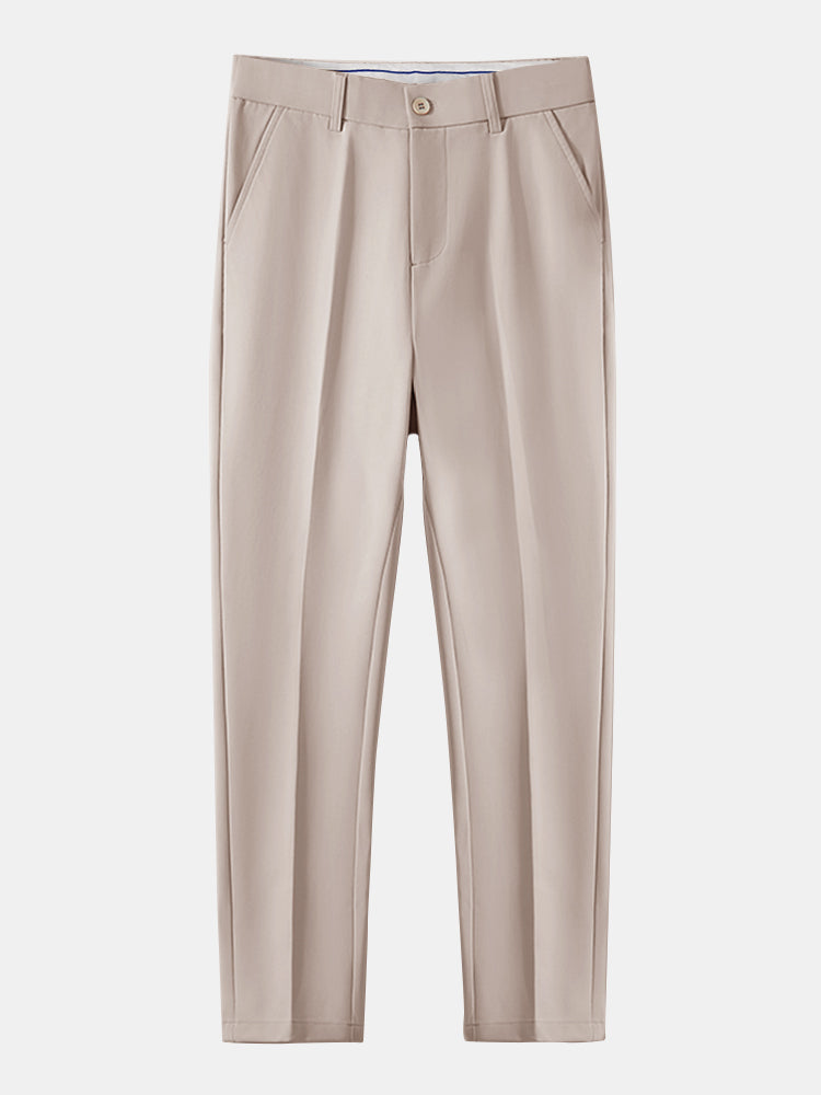 Contrast Zipper Polo & Slim Fit Tapered Trousers