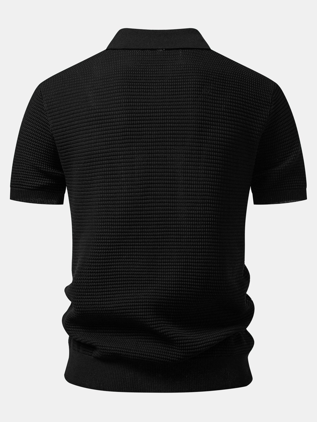 Contrast Zipper Polo & Slim Fit Tapered Trousers