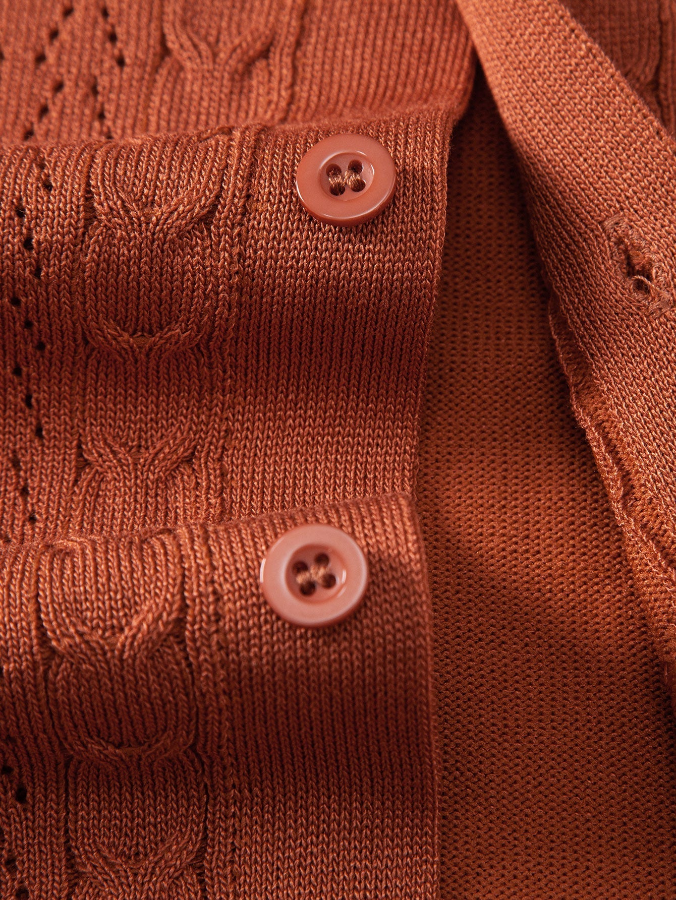 Twisted Jacquard Button Up Knit Shirt & Crinkle Textured Drawstring 5" Shorts