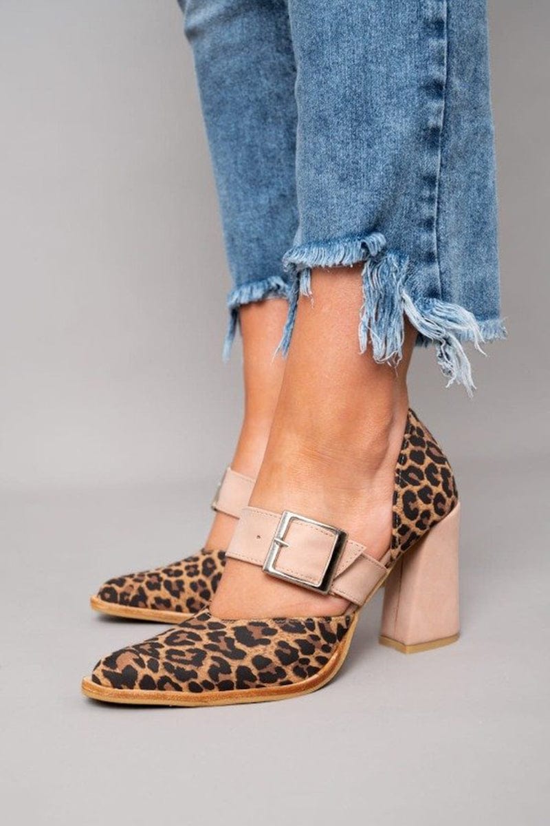 Barbara | Leopard Print Block Heel