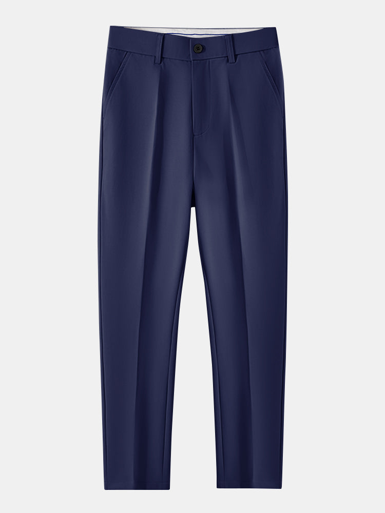 Contrast Jacquard Polo & Slim Fit Tapered Trousers