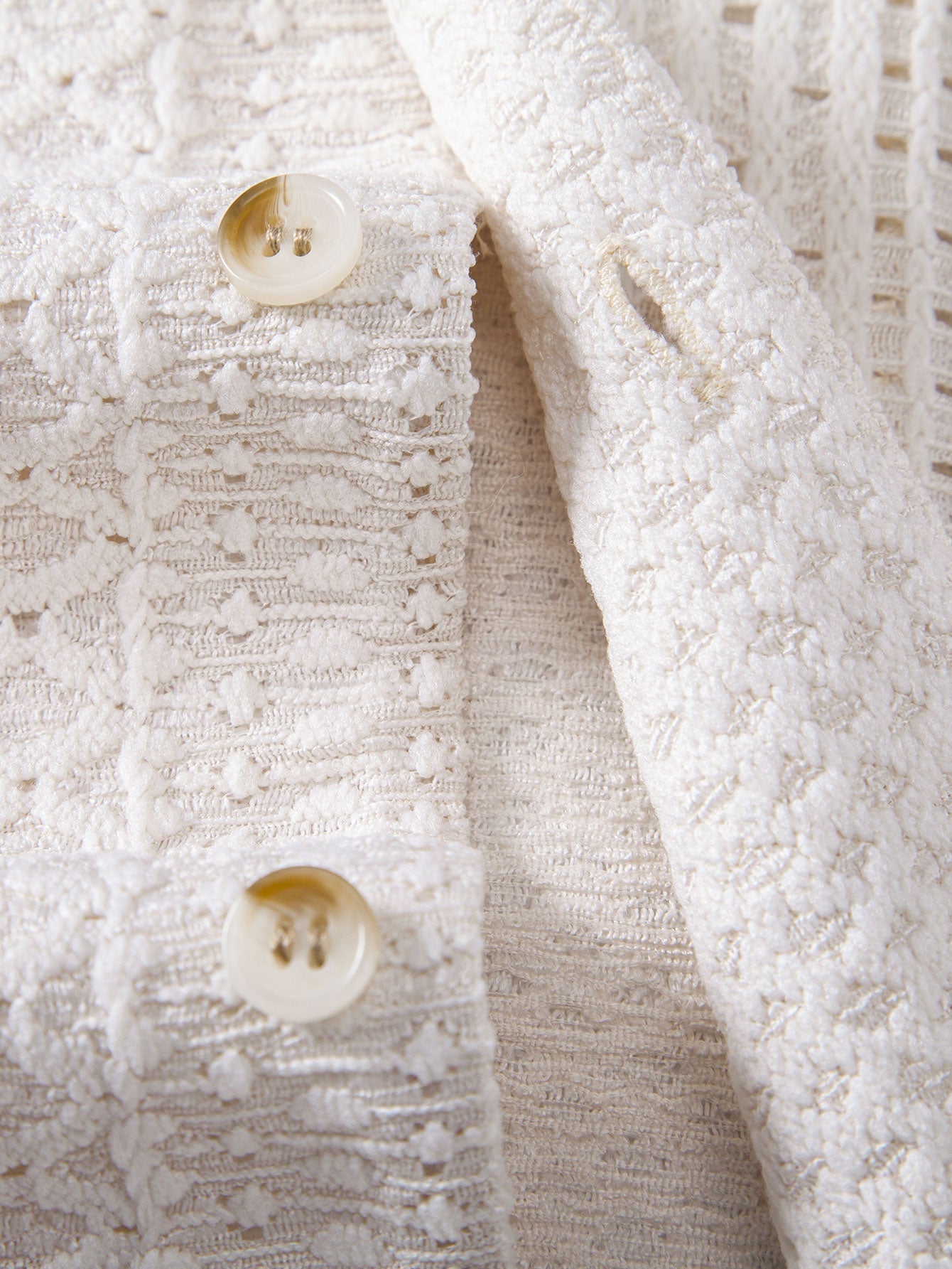 Geometric Jacquard Cuban Collar Shirt & Straight Leg Linen Pants