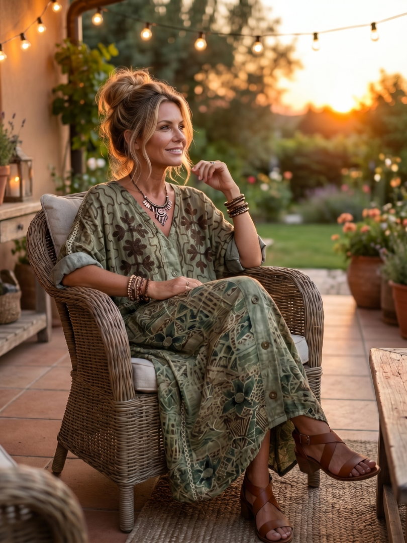Heidi Oversized Pocket Midi Dress