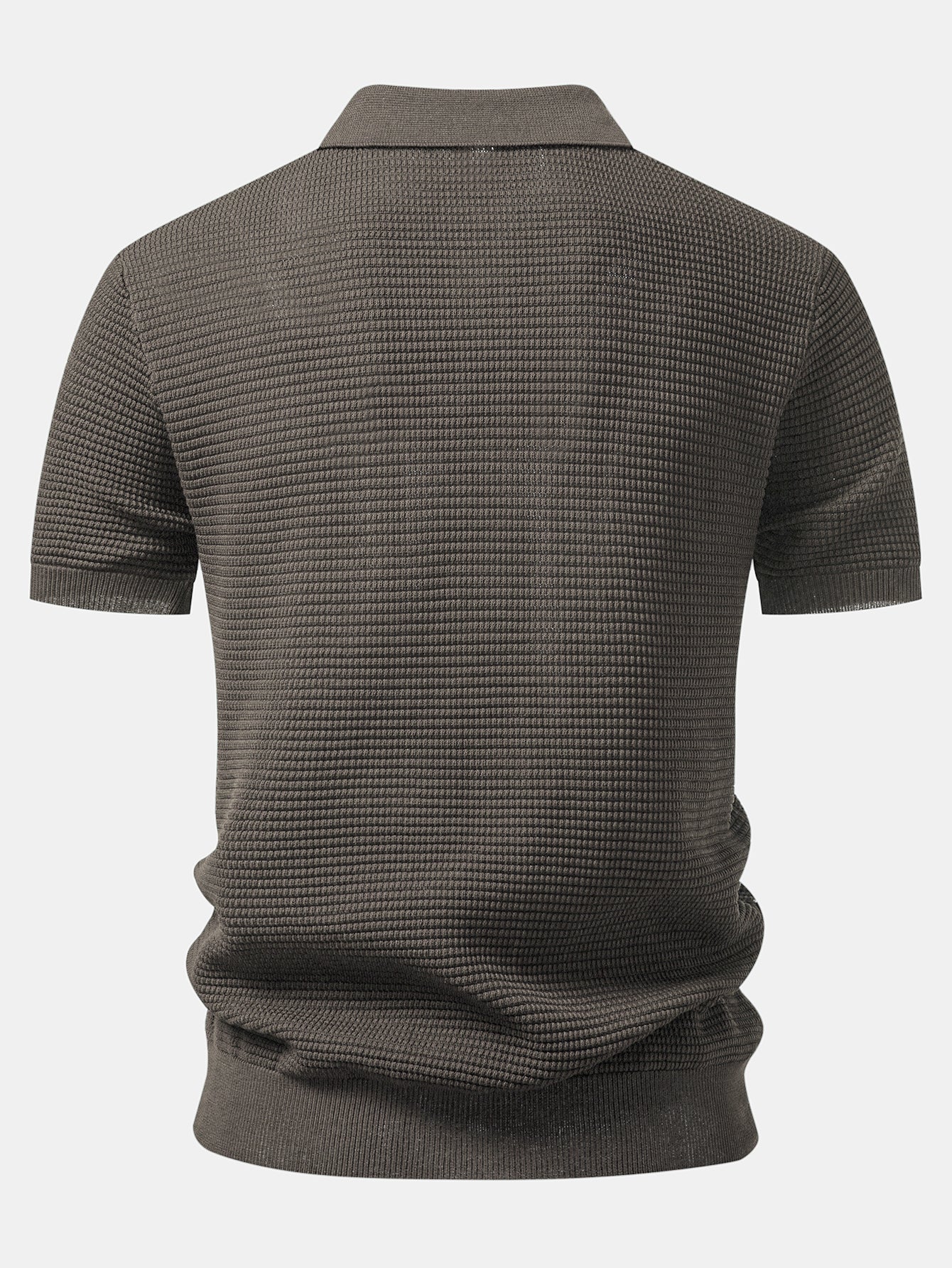 Contrast Zipper Polo & Slim Fit Tapered Trousers