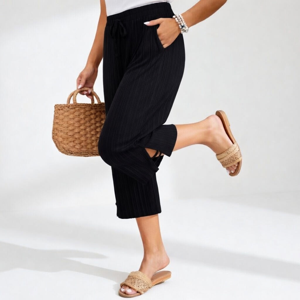 Laureline - Fluid Comfortable Summer Trousers