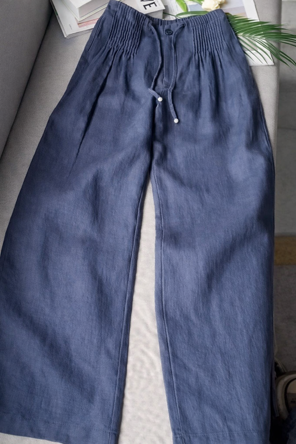 Zofia - Lightweight Cotton Wide-Leg Trousers