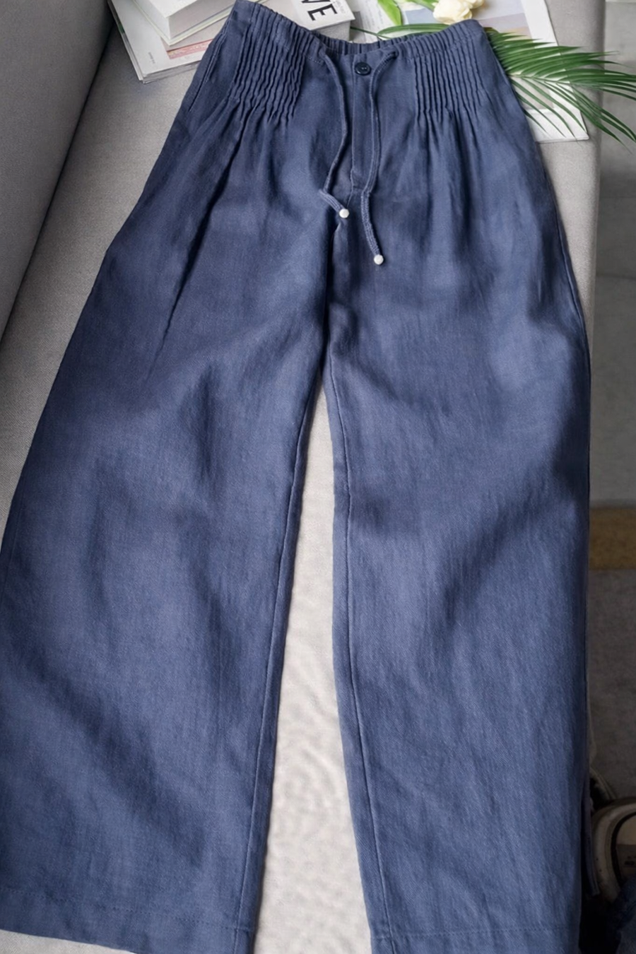 Zofia - Lightweight Cotton Wide-Leg Trousers