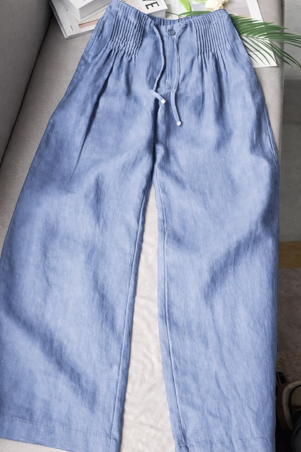 Zofia - Lightweight Cotton Wide-Leg Trousers