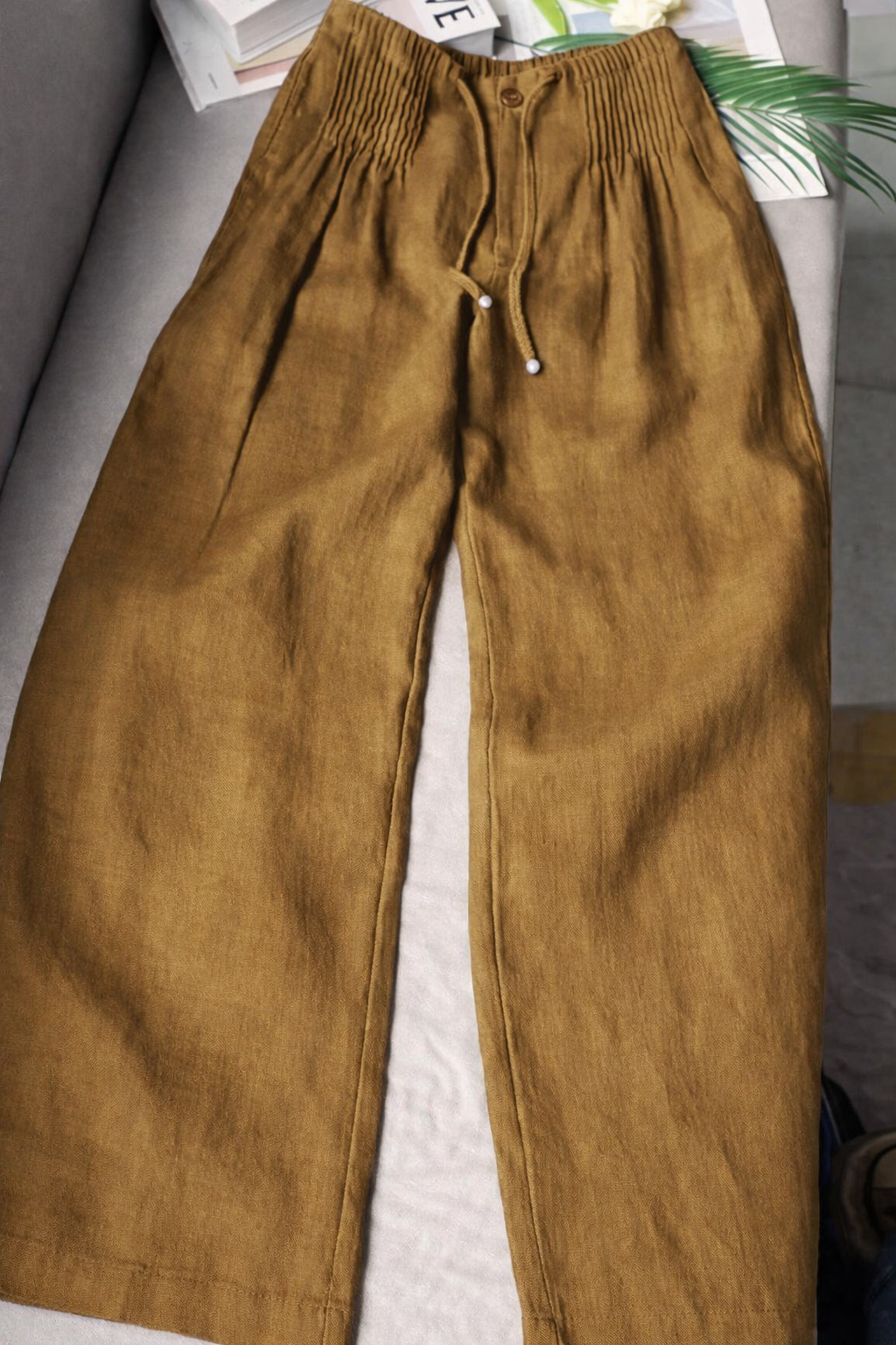 Zofia - Lightweight Cotton Wide-Leg Trousers