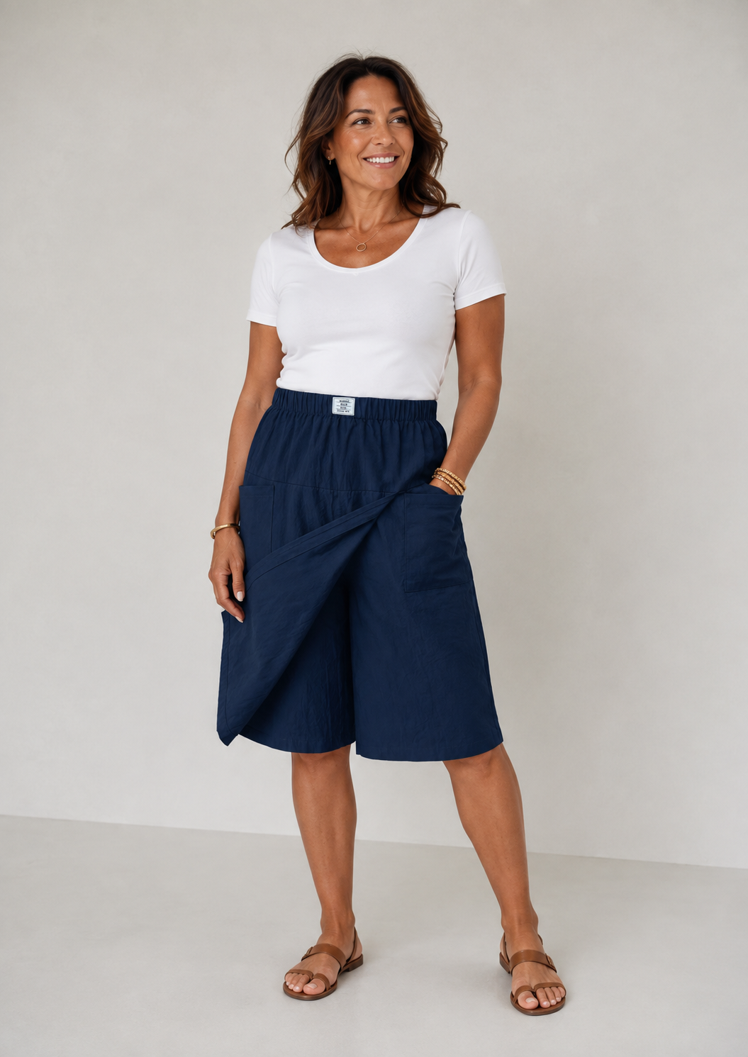 Angelina Wrap-Front Skort