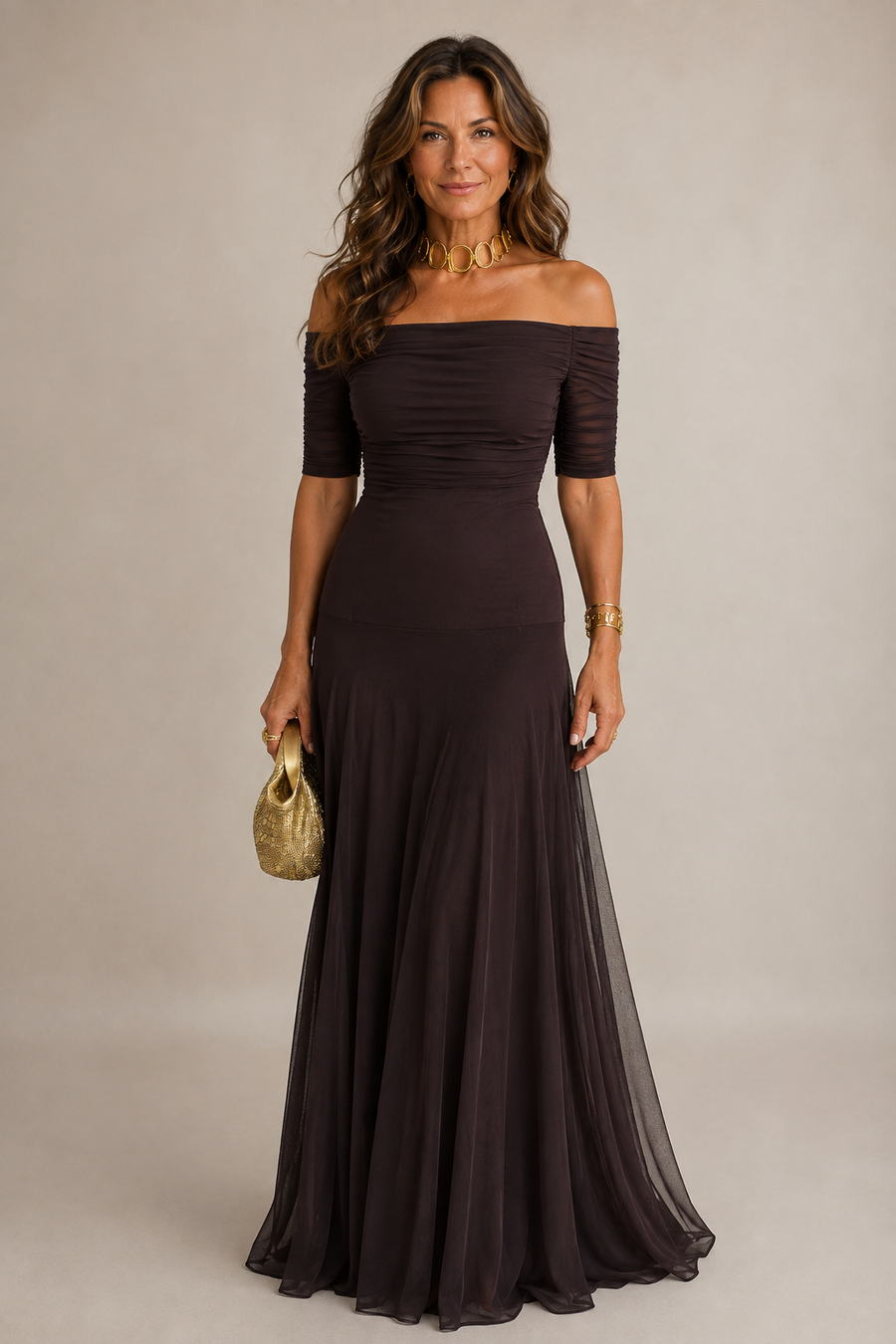 Luna Pleated Maxi Dress