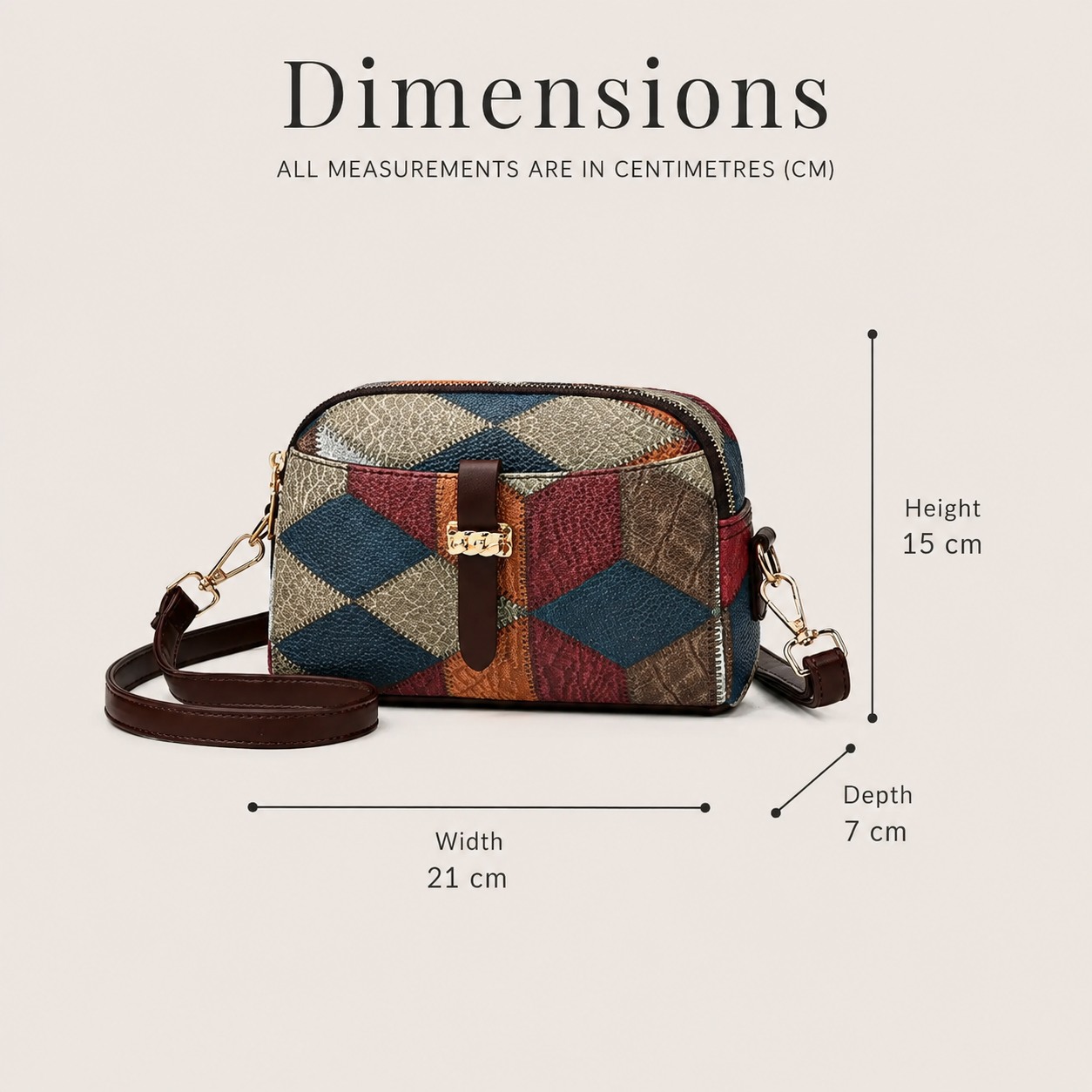 Sienna - Patchwork Crossbody Bag