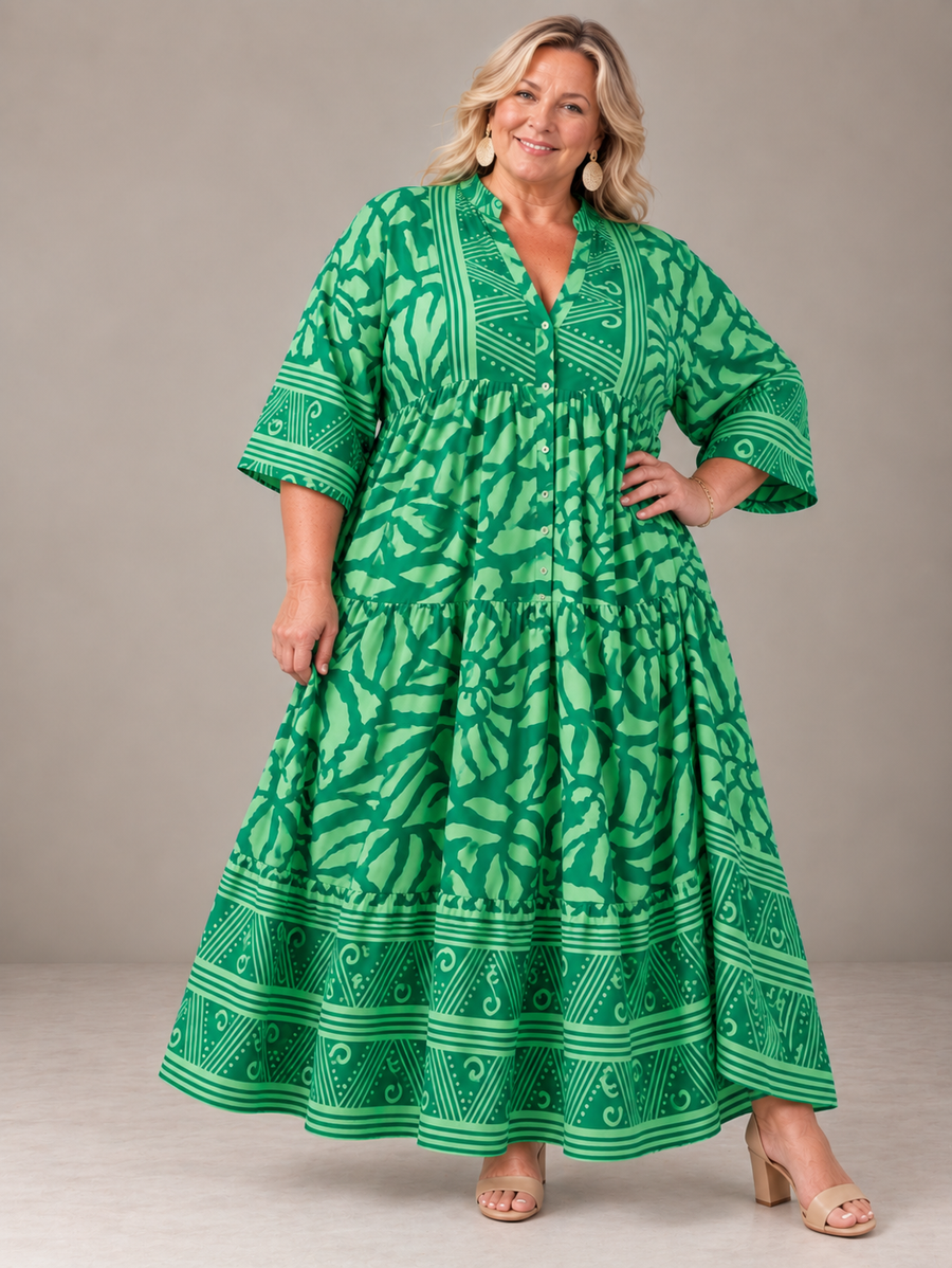 Marielle | Button Front Midi Dress