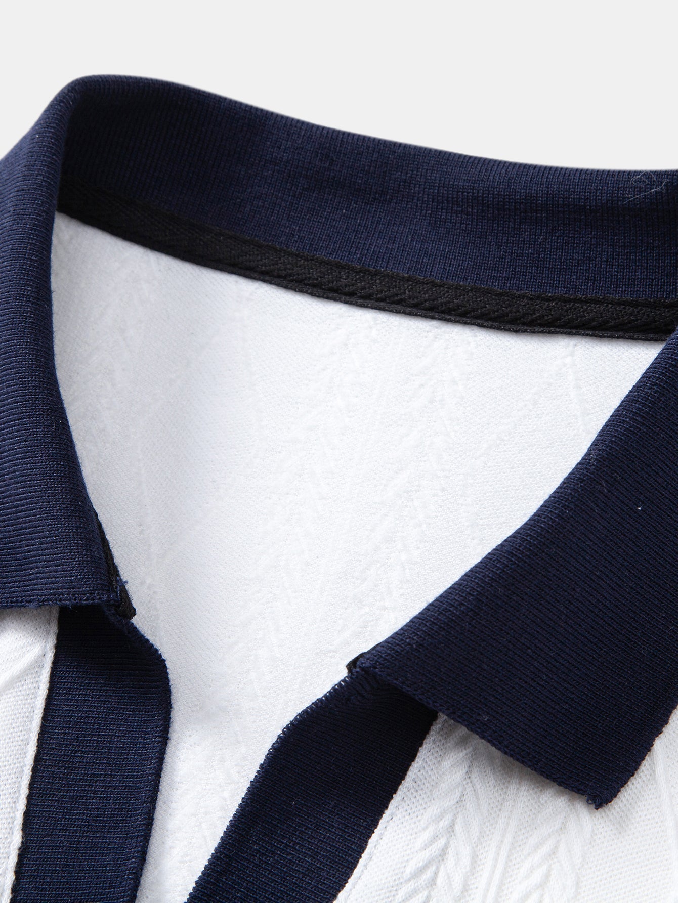 Contrast Geometry Jacquard Knit Polo & Slim Fit Tapered Trousers