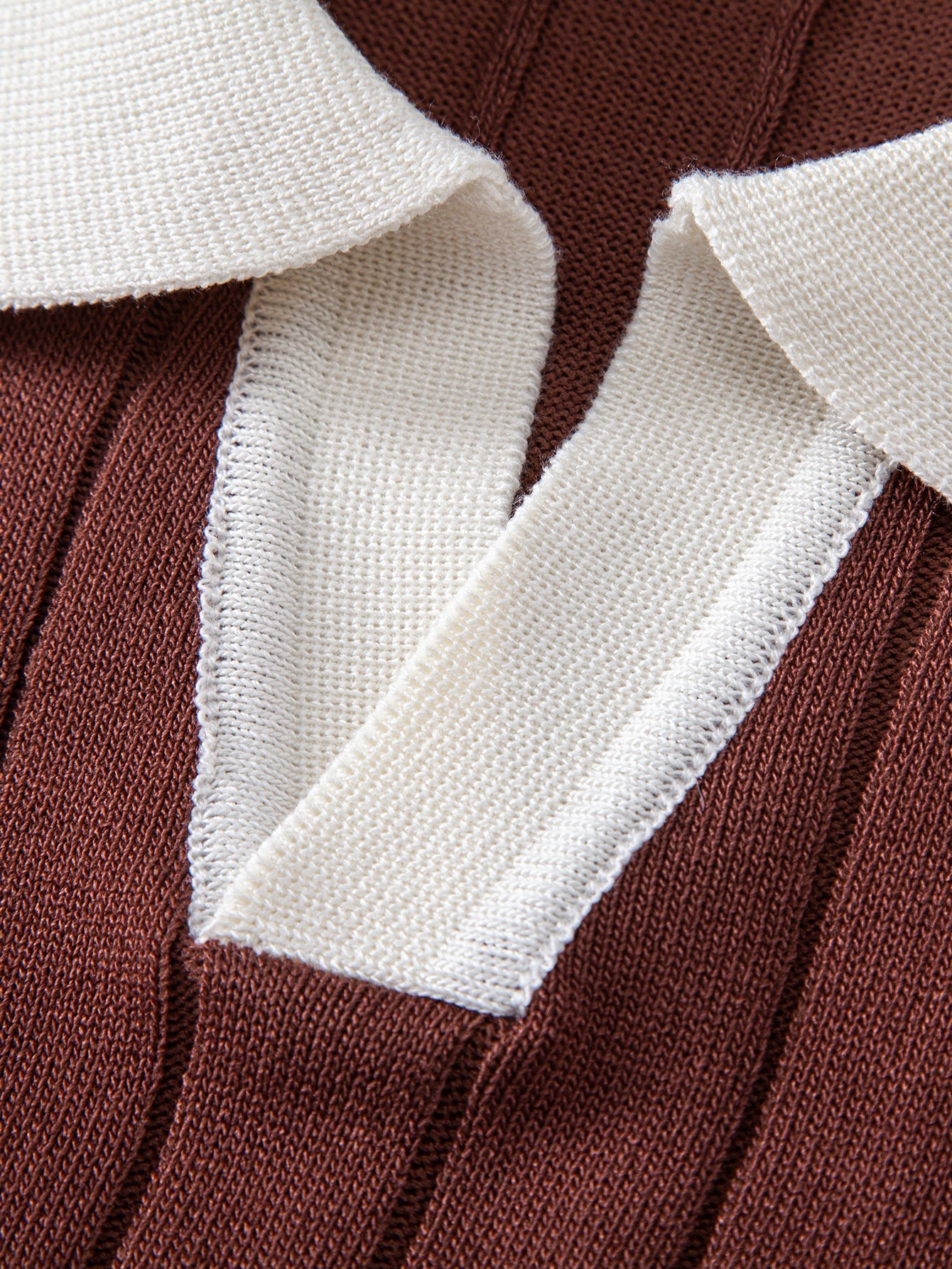 Contrast Trim Stripe Johnny Collar Polo & Slim Fit Tapered Trousers