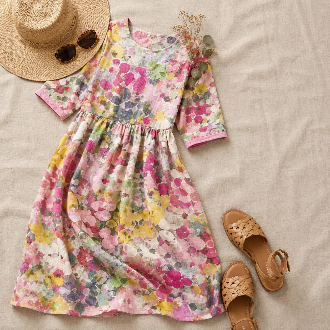 Elsie Floral Midi Dress