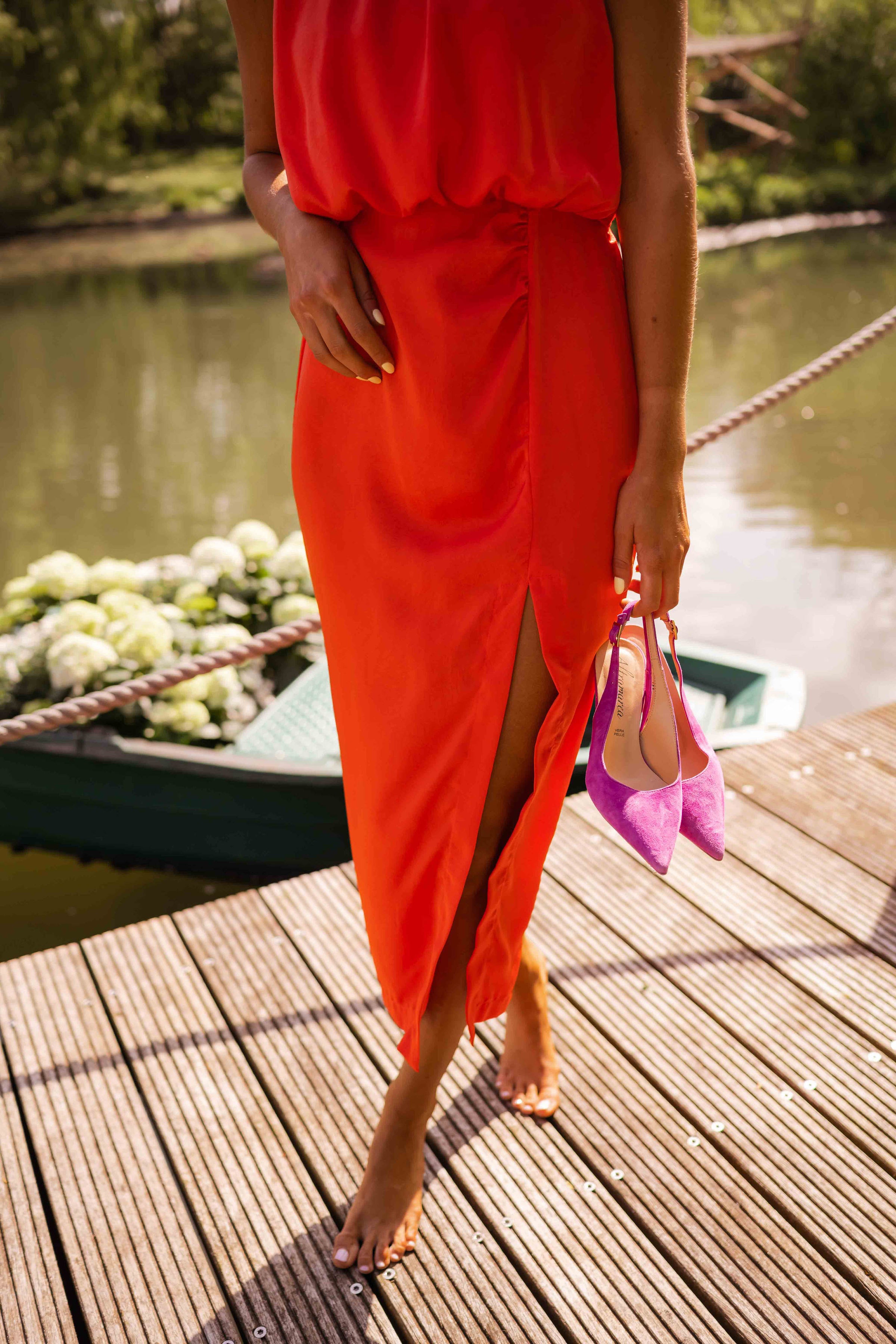 Florence Sleeveless Midi Dress