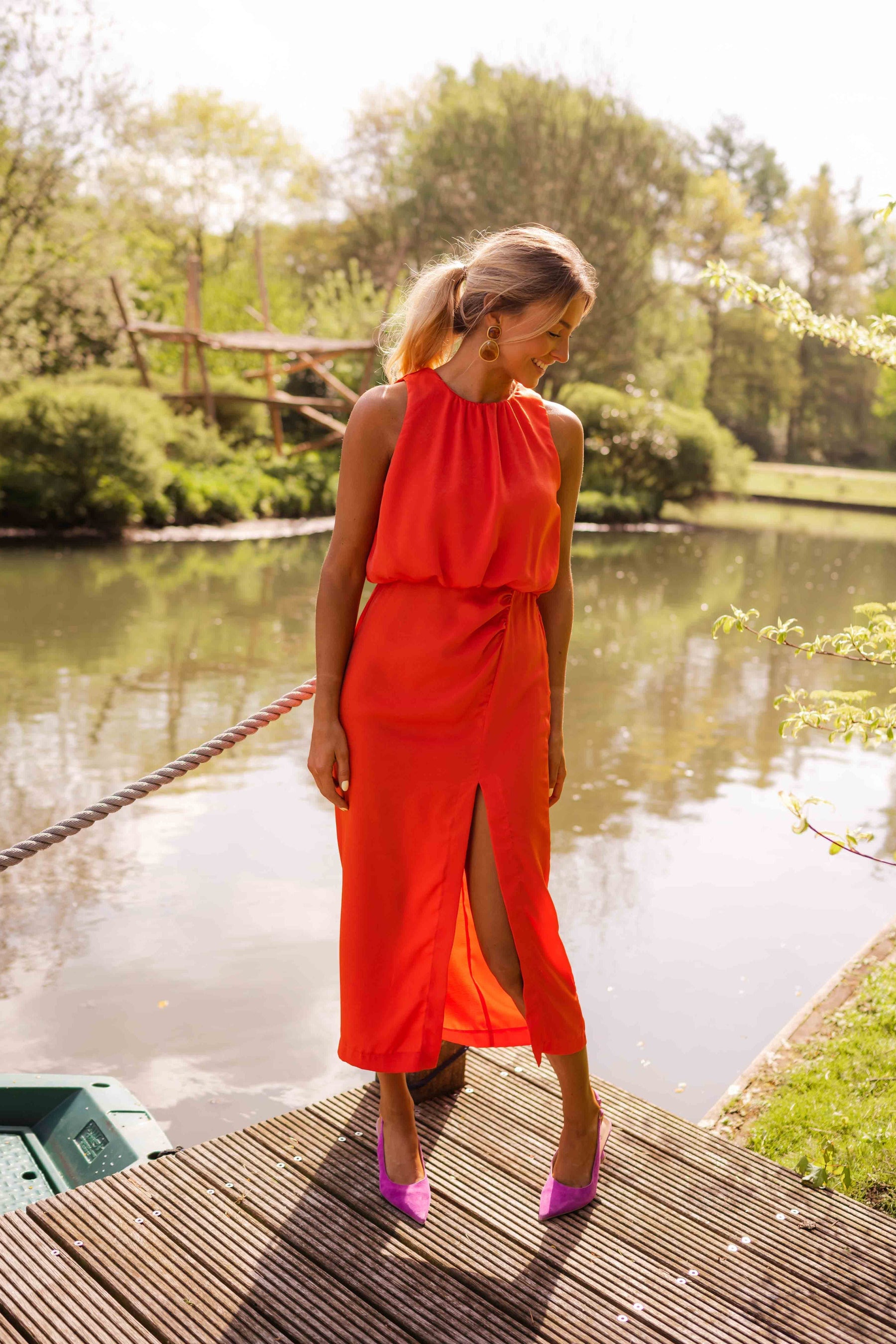 Florence Sleeveless Midi Dress