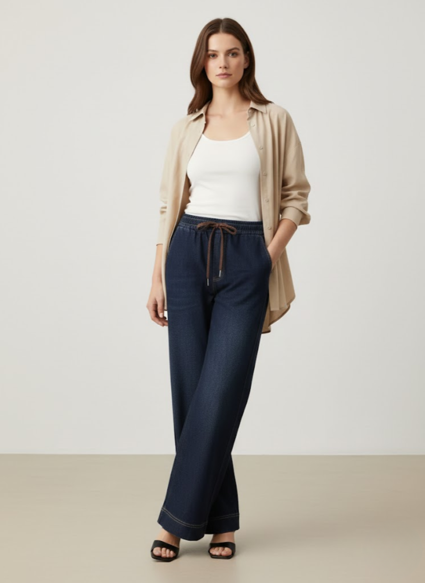 Helene - Fluid Comfortable Casual Trousers