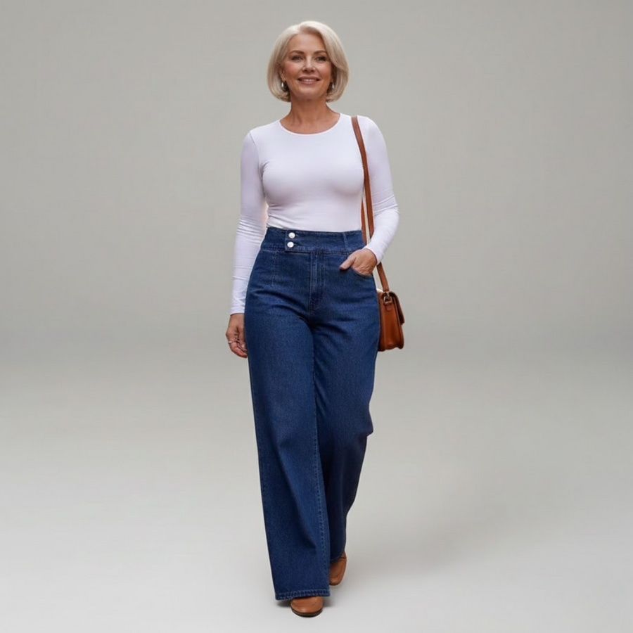 Adele - High-Waisted Slimming Jeans