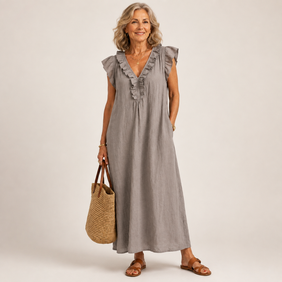 Victoria V-Neck Maxi Dress