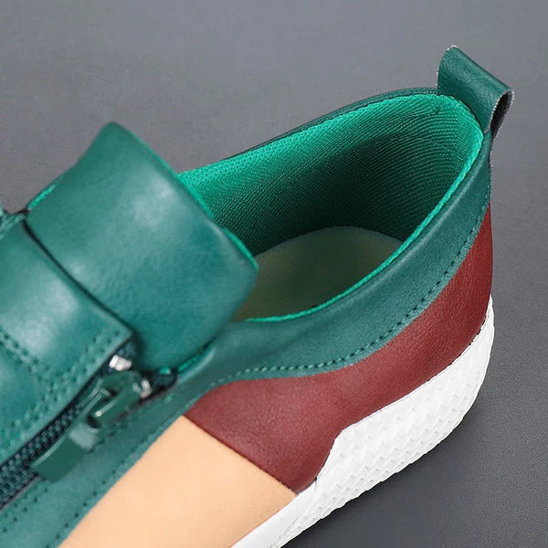 Claude Monet Leather Sneakers