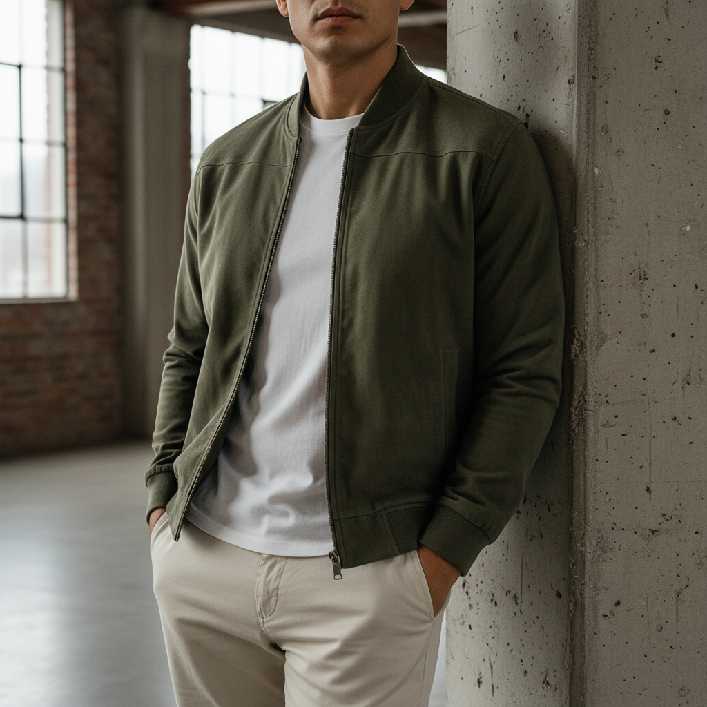 Lureon Classic Suede Bomber Jacket
