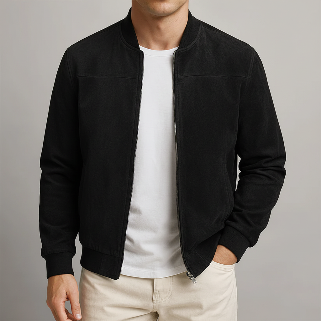 Lureon Classic Suede Bomber Jacket