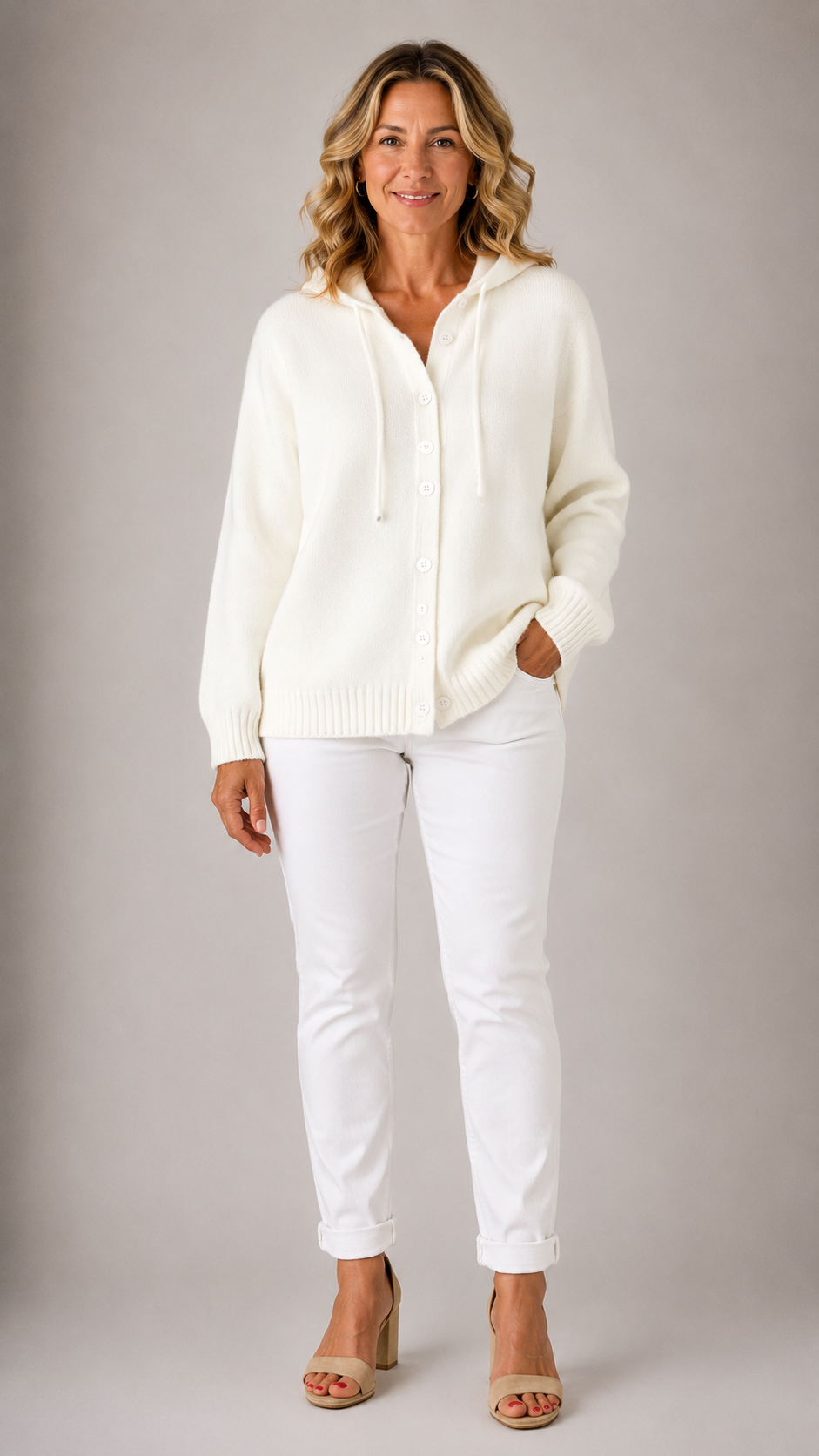 Bella Cozy Hooded Knit Cardigan