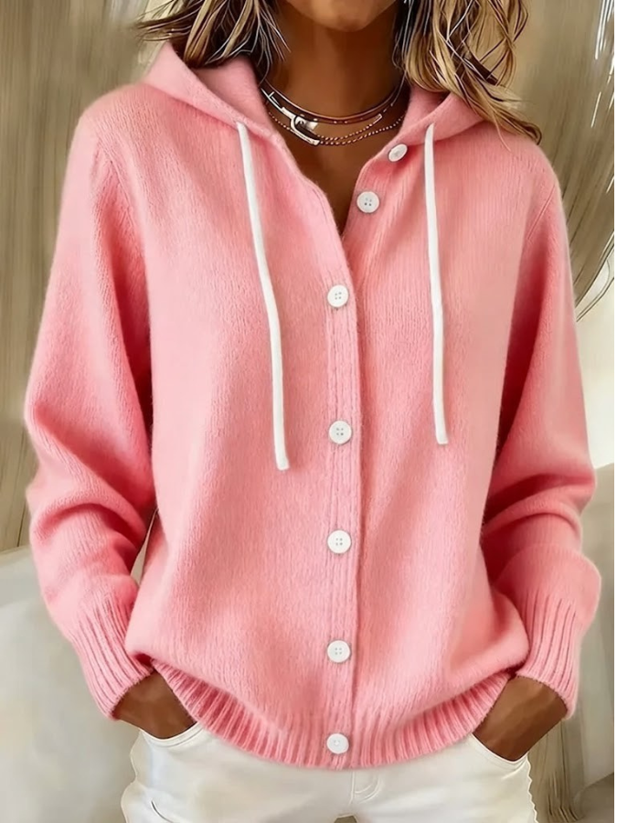 Bella Cozy Hooded Knit Cardigan