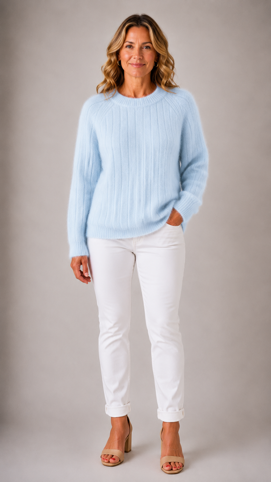 Milana Solid Colour Fluffy Sweater