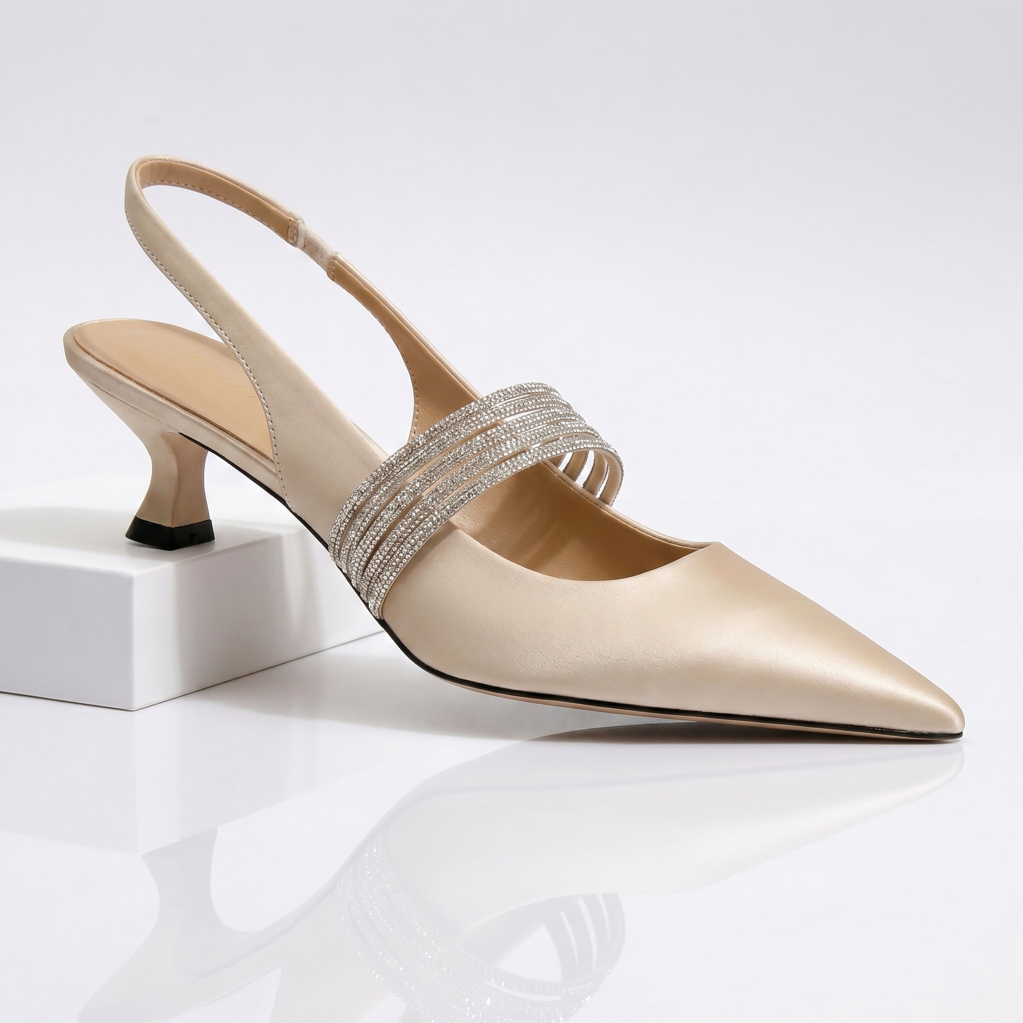 Ginevra | Crystal Kitten Heel