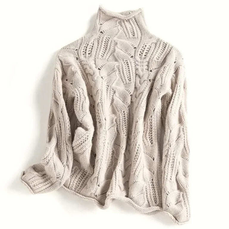 Ruby | Cable Knit Turtleneck