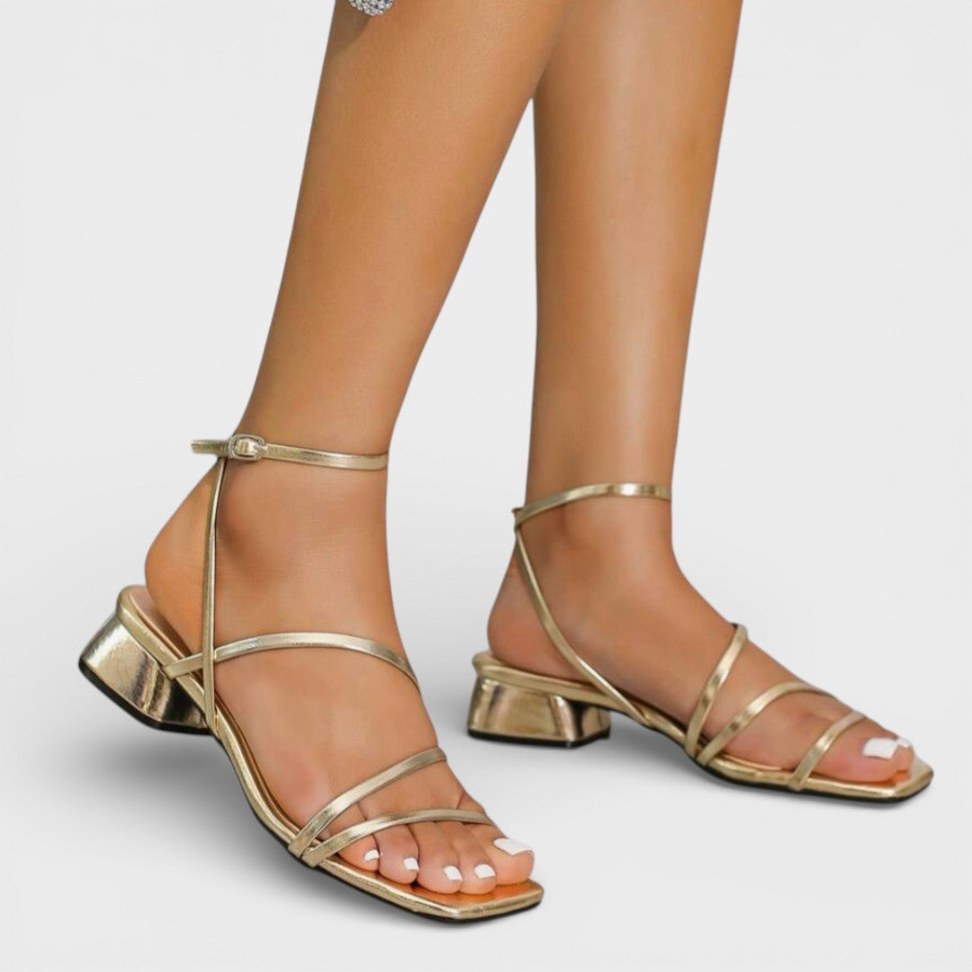 Evelyn Block-Heel Sandals