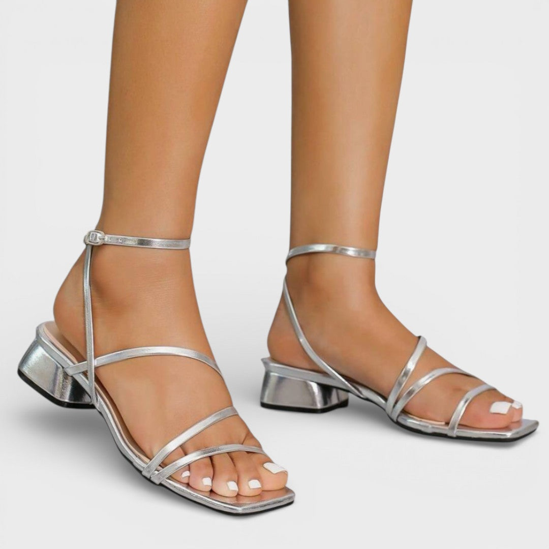 Evelyn Block-Heel Sandals