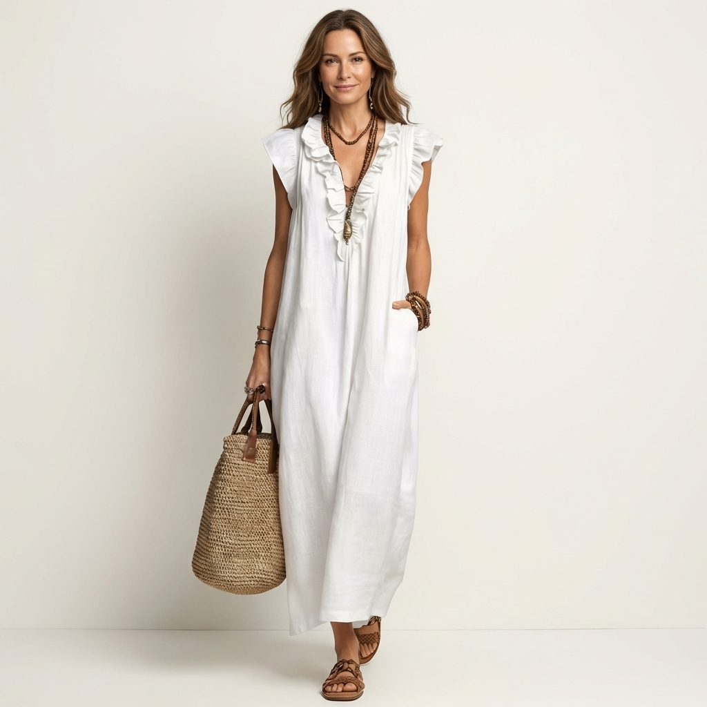 Victoria V-Neck Maxi Dress
