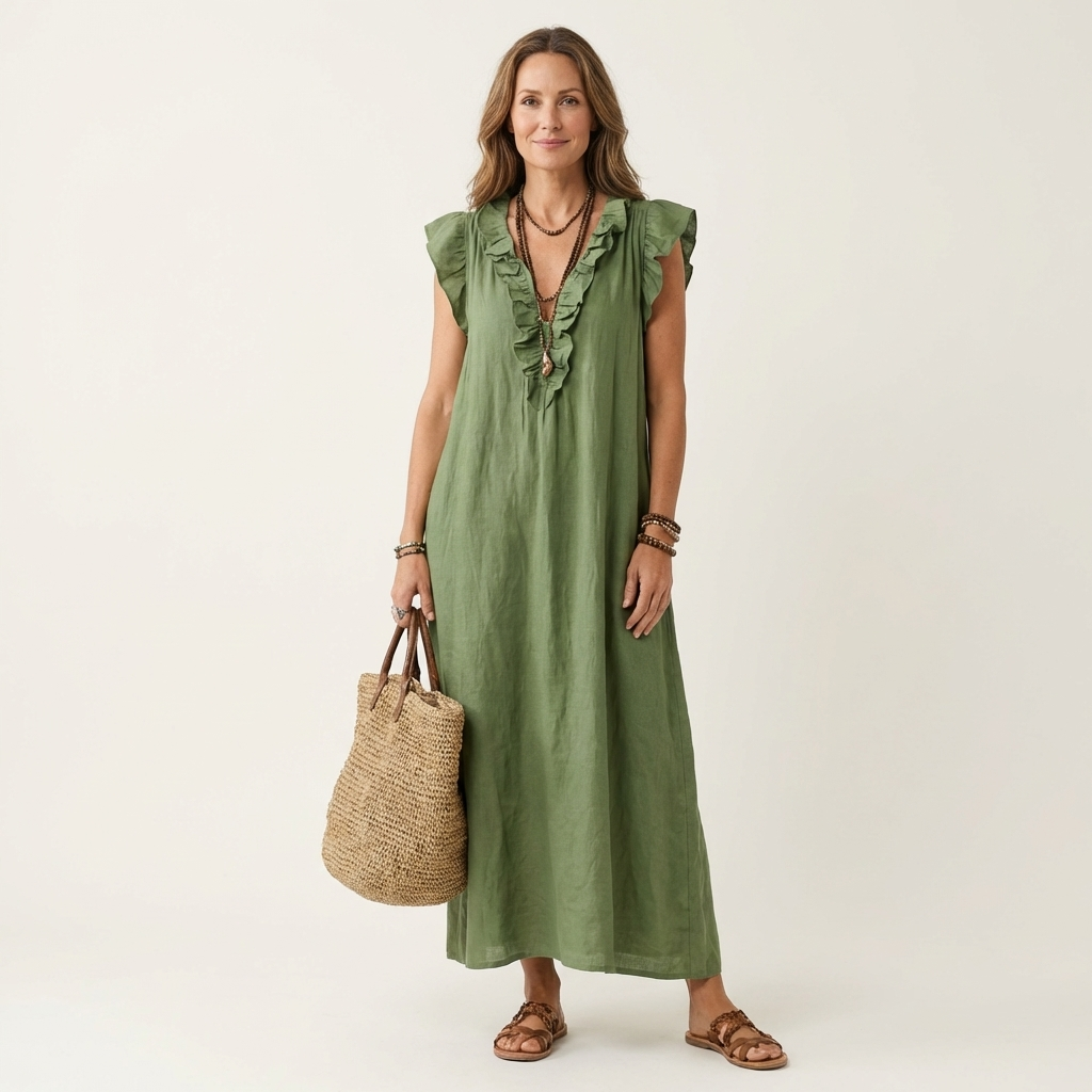 Victoria V-Neck Maxi Dress